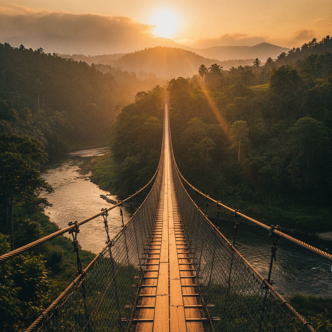 Khagrachari Hanging Bridge — hill destination in Bangladesh